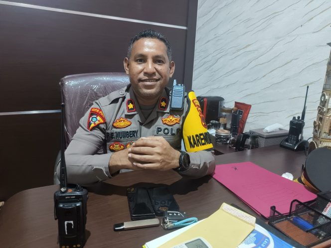 
					Kabag Ops Kompol Ferdinand E. Numbery. Foto: Humas Polresta Jayapura Kota.