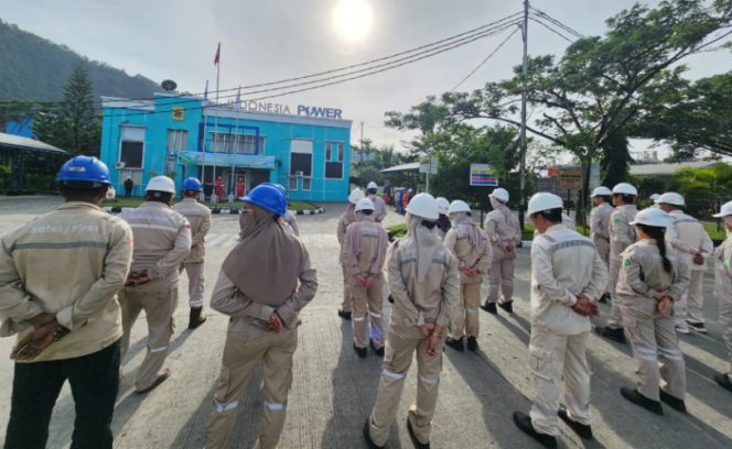 
					Saat apel besar memperingati Bulan K3 Nasional Tahun 2026 oleh jajaran PT PLN IP UBP Holtekamp. (Foto dok: PLN IP UBP Holtekamp)  