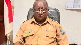 Kepala Dinas Pertanian dan Ketahanan Pangan Kepulauan Yapen, Jefry Max Boy Manderi. (KabarPapua.co/Ainun Faathirjal)
