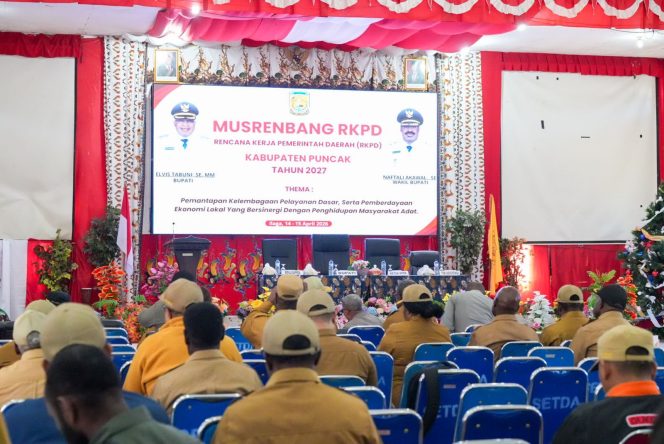 
					Pelaksanaan Musrenbang Kabupaten Puncak 2027. Foto: Diskominfo Puncak 