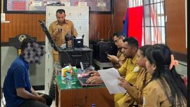 Perekaman biometrika 34 orang warga binaan Lapas Nabire. Foto: Agis Pranoto/KabarPapua.co