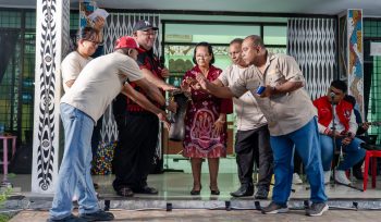 Peluncuran film dokumenter “Agus Ohee Sang Maestro Seni dari Tanah Tabi” yang digelar di halaman Universitas Cenderawasih (Uncen), Rabu 29 April 2026. Foto: ist