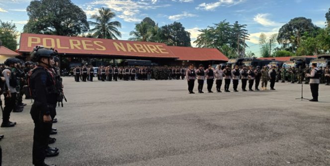 
					Apel kesiapan pengamanan Polres Nabire. Foto: Agis Pranoto/KabarPapua.co