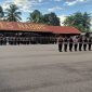 Apel kesiapan pengamanan Polres Nabire. Foto: Agis Pranoto/KabarPapua.co
