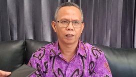Executive General Manager KCU Jayapura, Yudi Bayu Wardhana saat diwawancara wartawan, Jumat, 22 Mei 2026. (KabarPapua.co/IMelda)