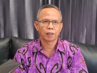 Executive General Manager KCU Jayapura, Yudi Bayu Wardhana saat diwawancara wartawan, Jumat, 22 Mei 2026. (KabarPapua.co/IMelda)