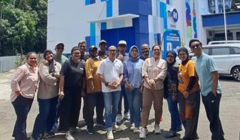 Sejumlah Pimred di Kota Jayapura Papua usai berdiskusi bersama di Kantor TVRI Papua. Foto: ist