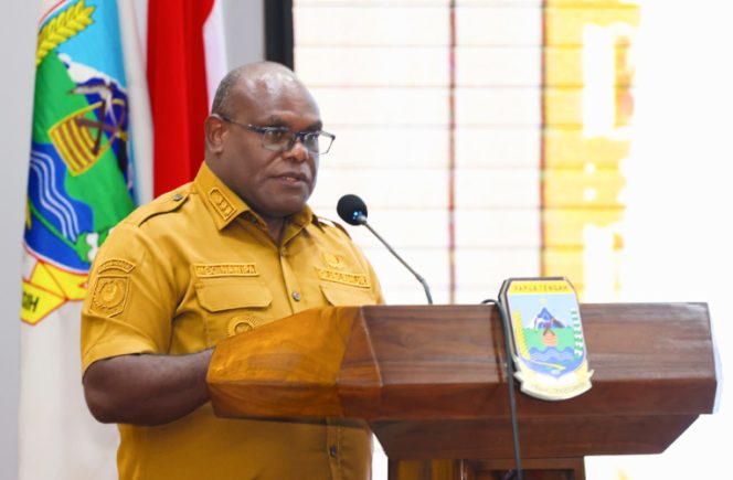 
					Gubernur Papua Tengah, Meki Nawipa. (KabarPapua.co/Agies Pranoto)