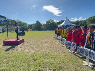 Dinas Pemuda dan Olahraga Kota Jayapura menggelar Festival Sekolah Sepak Bola (SSB) U-12 Orang Asli Papua (OAP) se-Kota Jayapura. Foto: ist