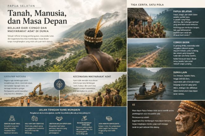 
					Papua Selatan, Congo, dan pertaruhan masa depan masyarakat adat. (IST)