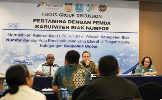
					Sinergi strategis lewat FGD bersama Pemkab Biak Numfor dan DPRK Biak Numfor. (Foto dok: Pertamina)