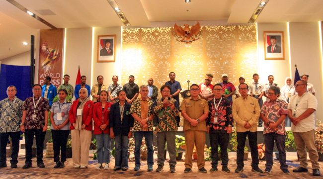 Penutupan World Press Freedom Day 2026 yang dipusatkan di Kantor Gubernur Papua. Foto: ist