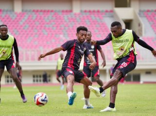 Persipura saat latihan jelang laga playoff promosi Liga 1 melawan Adyaksa FC. Foto: Media Officer Persipura