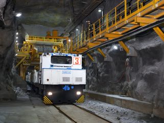 Area tambang bawah tanah Grasberg Block Cave (GBC) PT Freeport Indonesia. Pada 2025, volume penjualan PTFI untuk tembaga sebesar 1,2 miliar pound serta 1,1 juta ounces emas. Foto: PTFI