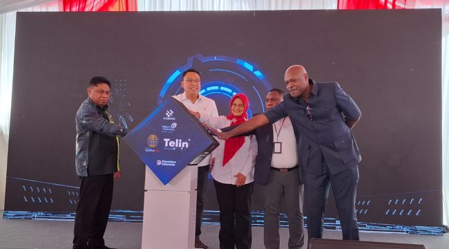 Peresmian PUKPUK Cable, penghubung Papua ke jaringan global. Foto: Imelda/KabarPapua.co