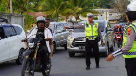 Razia kendaraan bermotor di Kota Jayapura. Foto:Humas Polresta Jayapura Kota