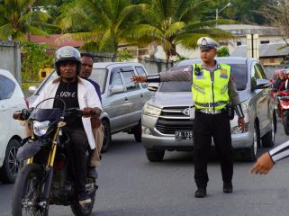 Razia kendaraan bermotor di Kota Jayapura. Foto:Humas Polresta Jayapura Kota