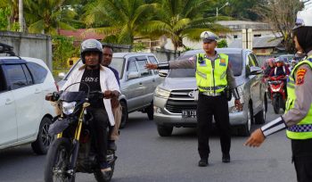 Razia kendaraan bermotor di Kota Jayapura. Foto:Humas Polresta Jayapura Kota