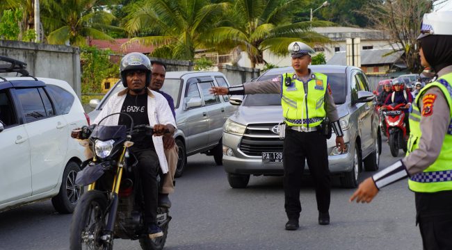 Razia kendaraan bermotor di Kota Jayapura. Foto:Humas Polresta Jayapura Kota
