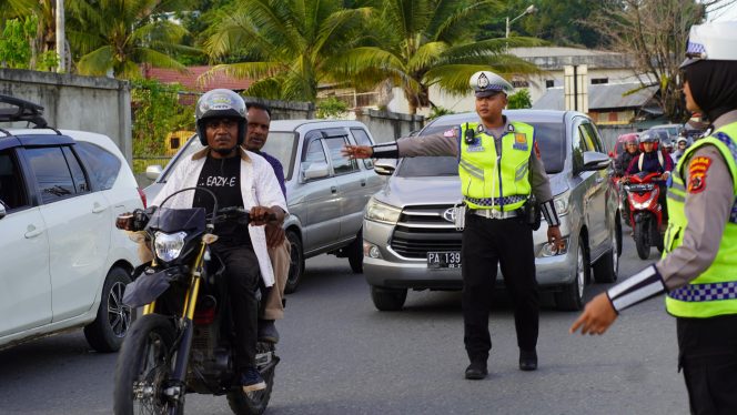 
					Razia kendaraan bermotor di Kota Jayapura. Foto:Humas Polresta Jayapura Kota