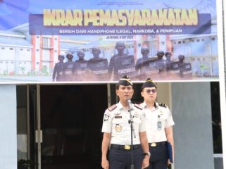 Upacara pemberian remisi Waisak. Foto: ist