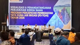 Suasana BWS Papua menggelar sosialisasi dan penandatanganan kerja sama Program P3-TGAI 2026. (KabarPapua.co/Imelda)
