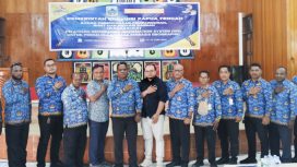 Foto bersama dalam pelatihan SIG, yang digelar di Aula Guest House Bapperida Provinsi Papua Tengah, Nabire. (KabarPapua.co/Agies Pranoto)