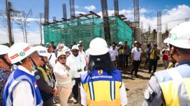 Proyek pembangunan kompleks kantor pemerintahan Provinsi Papua Tengah di Distrik Wanggar, Kabupaten Nabire. Foto: Humas PPT
