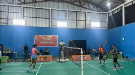 Turnamen Badminton Kapolres Cup Kepulauan Yapen. Foto: ist