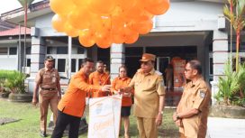 Pengguntingan balon udara ditandainya dimulai pelaksanaan Kick Off Sensus Ekonomi 2026 di Kabupaten Kepulauan Yapen. (Foto: IST)