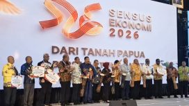 Saat BPS RI resmi mencanangkan Sensus Ekonomi 2026 di Kota Jayapura, Papua.  (KabarPapua.co/Imelda)