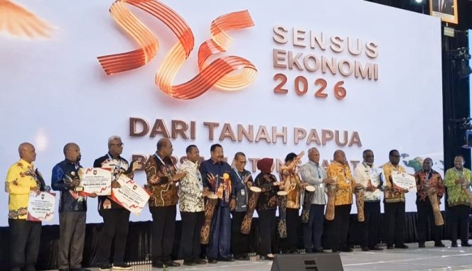 
					Saat BPS RI resmi mencanangkan Sensus Ekonomi 2026 di Kota Jayapura, Papua.  (KabarPapua.co/Imelda)