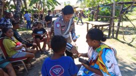 Pemulihan trauma pascaledakan di Biak Numfor. Foto: Humas Polda Papua 