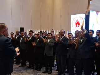 Pelantikan pengurus KONI Papua, periode 2026-2030. Foto: Imelda/Kabarpapua.co