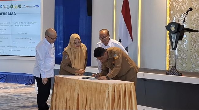 Pemerintah Provinsi (Pemprov) Papua bersama Balai Penjaminan Mutu Pendidikan (BPMP) Provinsi Papua berkomitmen menghadirkan Sistem Penerimaan Murid Baru (SPMB) Tahun Ajaran 2026/2027 yang objektif, transparan, akuntabel, serta bebas dari praktik pungutan liar (pungli) dan titipan. Foto: Imelda/Kabarpapua.co