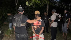 Terduga KKB Balalyon HSSBI Yahukimo tertangkap. Foto: Satgas Damai Cartenz