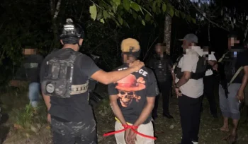 Terduga KKB Balalyon HSSBI Yahukimo tertangkap. Foto: Satgas Damai Cartenz