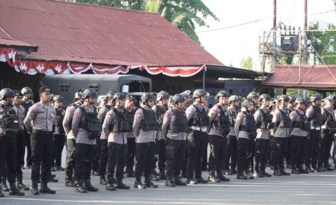 
					Polres Nabire menggelar Apel Konsolidasi Pengamanan pada pukul 16.30 WIT, Rabu, 22 Juli 2026. (Foto dok: IST)
