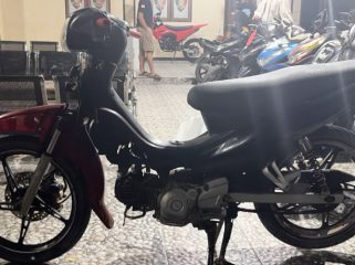 Barang bukti tindak pidana curanmor di Nabire, berupa satu unit sepeda motor Yamaha Jupiter Z warna merah hitam. (Foto dok: Polres Nabire)