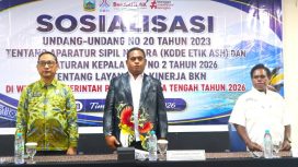 Kegiatan Sosialiasi Undang-Undang Nomor 20 Tahun 2023 tentang Kode Etik ASN dan Peraturan BKN Nomor 2 Tahun 2026 Layanan E-Kinerja BKN yang digelar BKPSDM Papua Tengah di Timika, Rabu, 29 Juli 2026. (Foto dok: papuatengahprov.go.id)