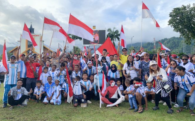 
					Semarak konvoi Bendera Merah Putih di Kota Serui, Rabu, 1 Juli 2026. (KabarPapua.co/Ainun Faathirjal)