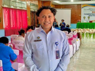 Koordinator BGN Wilayah Nabire, Marsel Asyerem. (KabarPapua.co/Agies Pranoto) 