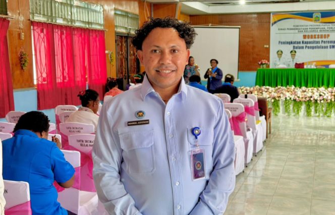 
					Koordinator BGN Wilayah Nabire, Marsel Asyerem. (KabarPapua.co/Agies Pranoto) 