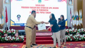 Sosialisasi Program Pensiun Bagi Aparatur Sipil Negara (ASN) di Pemerintah Se-Provinsi Papua Tengah. (KabarPapua.co/Agies Pranoto)