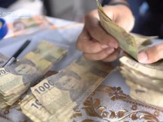 Uang Rupiah lusuh dari Kampung Senggo, Distrik Citak Mitak, Kabupaten Mappi, Papua Selatan. (Foto dok: @bank_indonesia_papua dan @cbp_rupiah_papua)