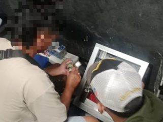 Lokasi rental PS di Los Pasar Entrop Distrik Jayapura Selatan yang diduga menjadi lokasi peredaran ganja dan arak. Foto: Humas Polresta Jayapura Kota