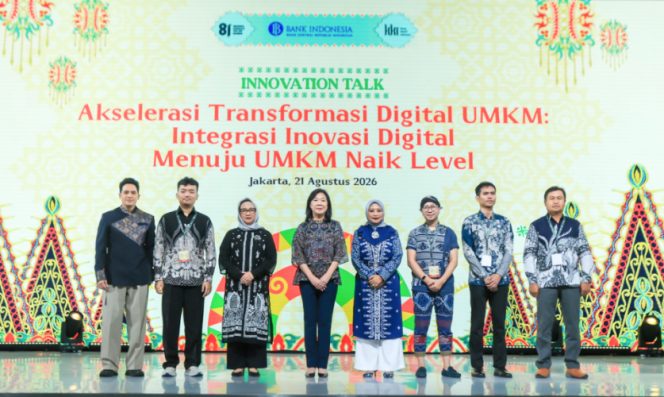 
					Innovation Talk Karya Kreatif Indonesia (KKI) 2026 bertema “Akselerasi Transformasi Digital UMKM: Integrasi Inovasi Digital Menuju UMKM Naik Level” di JICC Jakarta, Jumat, 21 Agustus 2026. (Foto dok: BI Papua) 