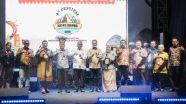 Saat pembukaan Feskop Papua Ke-9 Tahun 2026 dengan tema: “Merawat Warisan, Membangun Masa Depan Papua”. (Foto dok: BI Papua) 