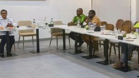Pelaksana Tugas (Plt) Kepala Biro Umum Setda Provinsi Papua Tengah, Vivian E. Gobay saat bersama media di Nabire. Foto: Agis Pranoto/Kabarpapua.co