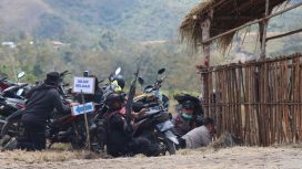 Aparat keamanan bersiaga saat terjadi penembakan di lokasi Festival Baliem. Foto:Humas Polres Jayawijaya 